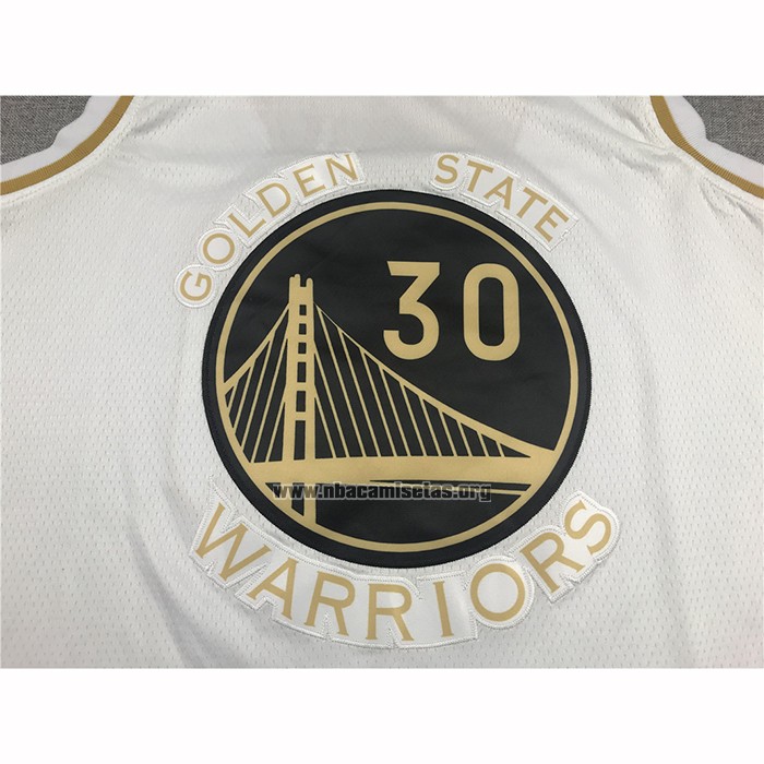 Camiseta Golden Edition Golden State Warriors Stephen Curry NO 30 Blanco